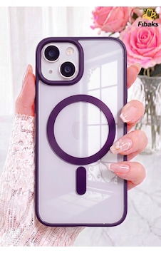 Fibaks iPhone 13/14/15 Uyumlu Kılıf Magsafe Wireless Şarj Özellikli Tam Koruma Renkli Sert Silikon Kapak Fibaks iPhone 13/14/15 Uyumlu Kılıf Magsafe Wireless Şarj Özellikli Tam Koruma Renkli Sert Silikon Kapak