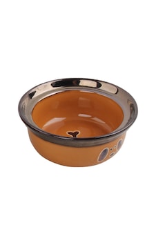 Pawise Seramik Mama Kabı Turuncu 1100 Ml