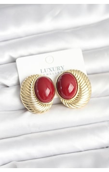 Pirinç Gold Renk Bordo Boncuklu Oval Vintage Kadın Küpe Tj-b Tdrtr Pirinç Gold Renk Bordo Boncuklu Oval Vintage Kadın Küpe Tj-b Tdrtr