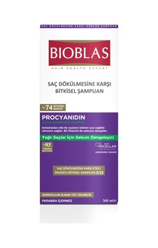 3 Adet Bioblas Procyanidin Yağlanma&dökülme Karşıtı Şampuan 360 Ml 3 Adet Bioblas Procyanidin Yağlanma&dökülme Karşıtı Şampuan 360 Ml