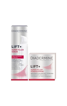 Diadermine Lift+ Super Filler Gündüz Kremi 50Ml + Serum 40Ml Çant Diadermine Lift+ Super Filler Gündüz Kremi 50Ml + Serum 40Ml Çant
