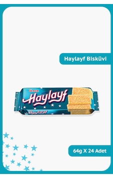 Ülker Haylayf Bisküvi 24 x 64 G Ülker Haylayf Bisküvi 24 x 64 G