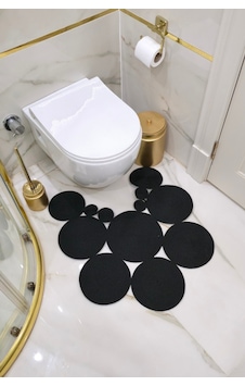 El Yapımı Bohem Jüt, Hasır, Paspas, Banyo Paspası, Klozet Önü Paspası, Klozet Paspas, Çift Taraflı Siyah El Yapımı Bohem Jüt, Hasır, Paspas, Banyo Paspası, Klozet Önü Paspası, Klozet Paspas, Çift Taraflı Siyah