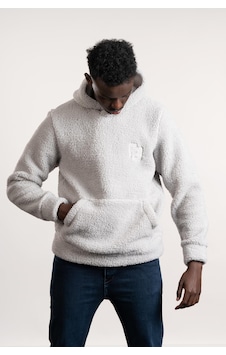 Fbı Kapşonlu Kanguru Cepli Slimfit Peluş Sweatshirt Gri Fbı Kapşonlu Kanguru Cepli Slimfit Peluş Sweatshirt Gri