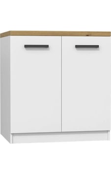 Arya 2 Kapaklı Mutfak Alt Modül -Çok Amaçlı Dolap 60 cm Beyaz -Tezgah Dahil Beyaz Arya 2 Kapaklı Mutfak Alt Modül -Çok Amaçlı Dolap 60 cm Beyaz -Tezgah Dahil Beyaz