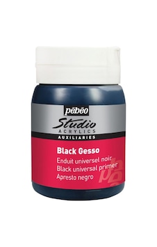 Black Gesso Studio Siyah Astar Boya 500ml Black Gesso Studio Siyah Astar Boya 500ml