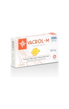 Vacrol M 500mg Karvakrol İçeren 30 Soft Gel Kapsül Vacrol M 500mg Karvakrol İçeren 30 Soft Gel Kapsül