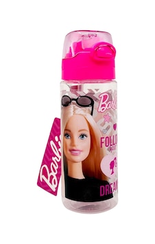 Barbie Pembe Çocuk Matarası 3410-barbıe Lisanslı 500 Ml Matara Çok Renkli
