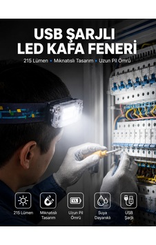 Kafa Lambası Led Fener Pratik Taşınabilir Ayarlanabilir Usb Şarjlı - Bx5xm46894033 Kafa Lambası Led Fener Pratik Taşınabilir Ayarlanabilir Usb Şarjlı - Bx5xm46894033