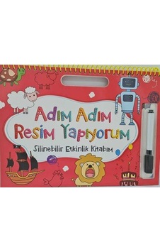 Adım Adım Resim Yapıyorum / Silinebilir Etkinlik Kitabım Kırm... Adım Adım Resim Yapıyorum / Silinebilir Etkinlik Kitabım Kırm...
