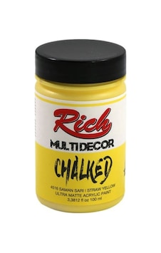 Rich Multi Decor Chalked Akrilik Boya 100 Cc 4516 Saman Sarı Rich Multi Decor Chalked Akrilik Boya 100 Cc 4516 Saman Sarı