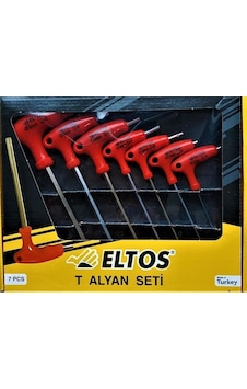 Eltos Alyan Takımı 7 Parça T Tipi Allen Seti T Saplı. Eltos Alyan Takımı 7 Parça T Tipi Allen Seti T Saplı.