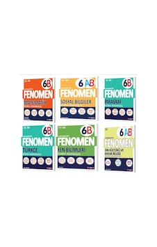 Fenomen 6. Sınıf B Mat + Fen + Türkçe + Sosyal + Din Kültürü + Paragraf Soru Bankası 6 Kitap Fenomen 6. Sınıf B Mat + Fen + Türkçe + Sosyal + Din Kültürü + Paragraf Soru Bankası 6 Kitap