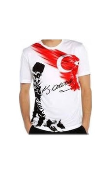 Salar Ticaret Salarticaret Beyaz Atatürk Kocatepe Tişört Unisex Model Pamuklu Beyaz Salar Ticaret Salarticaret Beyaz Atatürk Kocatepe Tişört Unisex Model Pamuklu Beyaz