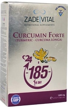 Zade Vital Curcumin Forte - Sıvı Zerdeçal 100 MG 40 Kapsül Zade Vital Curcumin Forte - Sıvı Zerdeçal 100 MG 40 Kapsül