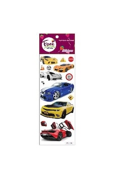Face Sticker Renkli 3d Kabartma Araba Fc-176