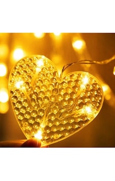 Kalp Perde Led Işık 3m 6 Sıra 12 Adet Gün Işığı Renkli Kalp Perde Led Işık 3m 6 Sıra 12 Adet Gün Işığı Renkli