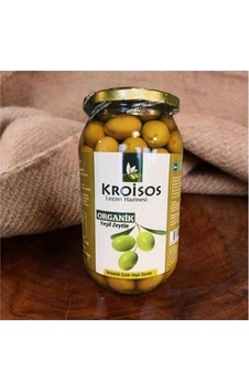Kroisos Organik Yeşil Çizik Zeytin 1000gr Kroisos Organik Yeşil Çizik Zeytin 1000gr