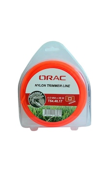 Orac 4.00 MM 28 M Kare Turuncu Tırpan Misinası Orac 4.00 MM 28 M Kare Turuncu Tırpan Misinası