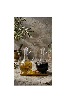 Reoona Cam Yağdanlık 750ml+750 Ml Glory Çizgili Bambu Stantlı Borosilikat Sirkelik El Üretimi Yağ, Sirke Açık Beyaz Reoona Cam Yağdanlık 750ml+750 Ml Glory Çizgili Bambu Stantlı Borosilikat Sirkelik El Üretimi Yağ, Sirke Açık Beyaz