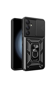 Zore Galaxy A55 Kılıf Magnetik Standlı Kamera Korumalı Ogaa Sürgülü Vega Kapak - Siyah Zore Galaxy A55 Kılıf Magnetik Standlı Kamera Korumalı Ogaa Sürgülü Vega Kapak - Siyah