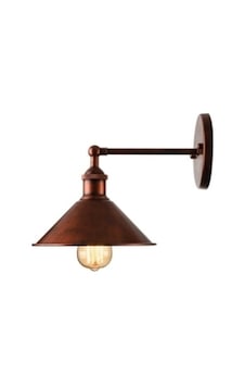 Riolight Retro Bakır Eskitme Metal Aplik Şapka Çapı 23cm Eskitme Riolight Retro Bakır Eskitme Metal Aplik Şapka Çapı 23cm Eskitme