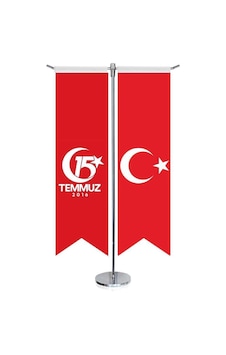 15 Temmuz 2016 Bayrağı Ve Türkiye - Kırlangıç - Saten T Direk 2li Masa Bayrağı 1 15 Temmuz 2016 Bayrağı Ve Türkiye - Kırlangıç - Saten T Direk 2li Masa Bayrağı 1