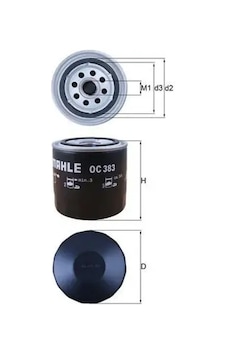 Fiat Doğan Yag Filtresi 1.6 1988-2002 Mahle Oc383
