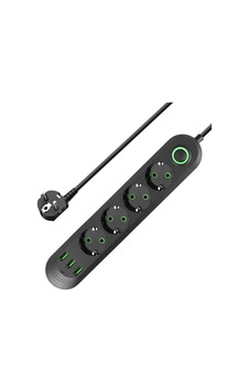 Akım Korumalı 4 Lü Priz 2 Usb 1 Type C Şarj Aleti 3000 Watt Priz - 902337205