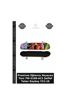 Premium Eğlence Heyecan Tarz Yw-3108-ac3 Şeffaf Teker Kaykay Y31-10 Premium Eğlence Heyecan Tarz Yw-3108-ac3 Şeffaf Teker Kaykay Y31-10