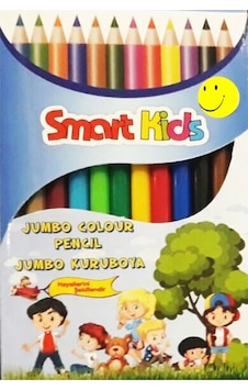 Smart Kids Jumbo Kuruboya Kalem Seti - 12 Renk Smart Kids Jumbo Kuruboya Kalem Seti - 12 Renk