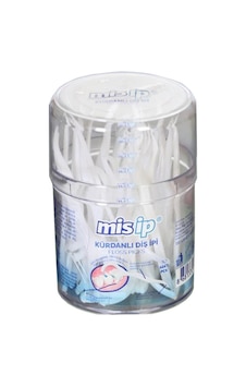 Mis İp Kürdanlı Diş İpi Silindir Kutu 50'li Mis İp Kürdanlı Diş İpi Silindir Kutu 50'li