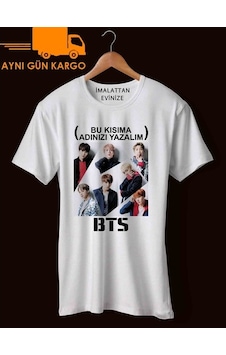 Bts Bangtan Boys Kişiye Özel Tişört Tshirt Ücretsiz Kargo