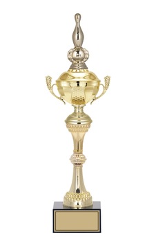 Odak Kupa - Figürlü Kupalar - Bowling / Labut Figürlü Kupalar Fg-062 B - 44 Cm Altın - Beyaz