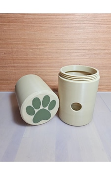Vaveni 3d Baskı Köpek Ödül Mama Dağıtıcı Yuvarlanan Silindir Zeka Oyuncağı Pati Desenli - Bej Arz Vaveni 3d Baskı Köpek Ödül Mama Dağıtıcı Yuvarlanan Silindir Zeka Oyuncağı Pati Desenli - Bej Arz