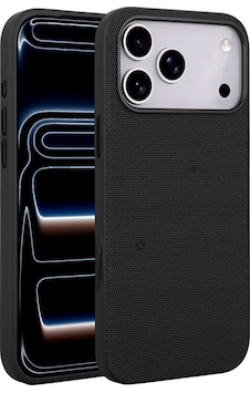 Teleplus İphone 17 Pro Max Kılıf M-safe Uyumlu Miami Kumaş Tasarım Kapak Siyah Teleplus İphone 17 Pro Max Kılıf M-safe Uyumlu Miami Kumaş Tasarım Kapak Siyah