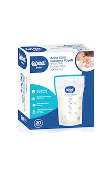 Anne Sütü Saklama Poşeti 20'li Steril Süt Saklama Torbası 20x200 Ml