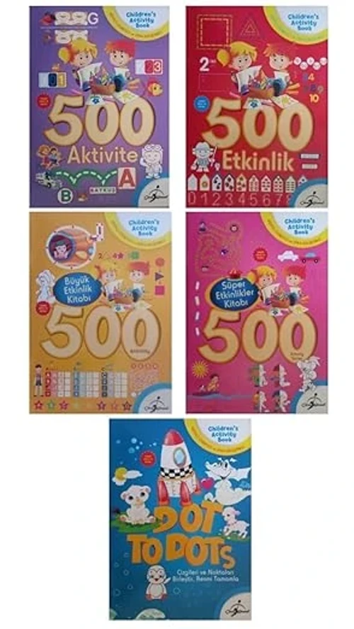 500 Serisi Etkinlik Ve Aktivite Kitapları 5 Kitap 500 Serisi Etkinlik Ve Aktivite Kitapları 5 Kitap
