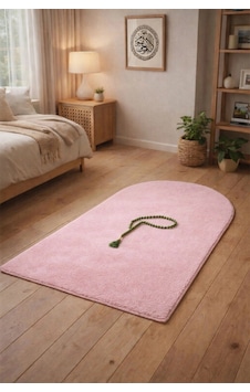 Seccade Namaz Halısı Yıkanabilir Kaymaz Taban Peluş 70x120 Cm Pembe Çok Renkli Seccade Namaz Halısı Yıkanabilir Kaymaz Taban Peluş 70x120 Cm Pembe Çok Renkli