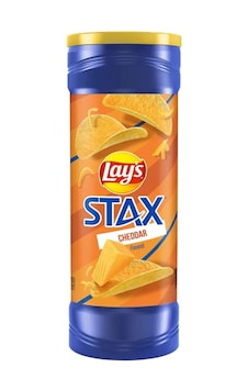 Lays Stax Cheddar Flavored Potato Crisps 155.9g Lays Stax Cheddar Flavored Potato Crisps 155.9g
