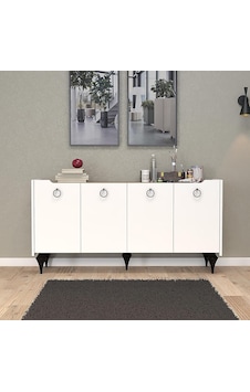 Ayrex Titanyum Modern Konsol, Çok Amaçlı Dolap, Dresuar, Mutfak Dolabı, Kiler Dolabı, Tv Ünitesi Meşe-beyaz Diğer Ayrex Titanyum Modern Konsol, Çok Amaçlı Dolap, Dresuar, Mutfak Dolabı, Kiler Dolabı, Tv Ünitesi Meşe-beyaz Diğer
