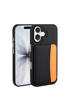 Kilifone - İphone 16 Uyumlu Kılıf Tek Kart Bölmeli Şeffaf X-kart Silikon Kapak - Siyah - T40476 Kilifone - İphone 16 Uyumlu Kılıf Tek Kart Bölmeli Şeffaf X-kart Silikon Kapak - Siyah - T40476