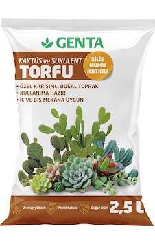 Genta Kaktüs-lithops ve Succulent Özel Karışım Toprağı 2.5 L Genta Kaktüs-lithops ve Succulent Özel Karışım Toprağı 2.5 L