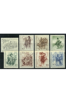 Koleksiyon Pulları, Berlin 1969 Damgasız 8 Pulluk Tam Seri,n11-75 Koleksiyon Pulları, Berlin 1969 Damgasız 8 Pulluk Tam Seri,n11-75