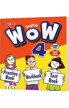Gama Fenomen 2024 4. Sınıf Wow English Practice Book + Workbook + Test Book