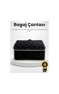 Tay Tüyü Araç Bagaj Düzenleyici Organizer Kaymaz Cırt Bantlı Geniş Hacimli Çanta Siyah - Gri Kenarlı Tay Tüyü Araç Bagaj Düzenleyici Organizer Kaymaz Cırt Bantlı Geniş Hacimli Çanta Siyah - Gri Kenarlı