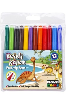 Nova Color Keçeli Kalem 12 Renk Nc-620