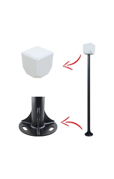 Trk-1-100+154/ 1 Mt Metal Direk + Trk-154 Küp İle Birlikte 7016 Düz Mat Antrasit Fırın Boyalı Trk-1-100+154/ 1 Mt Metal Direk + Trk-154 Küp İle Birlikte 7016 Düz Mat Antrasit Fırın Boyalı