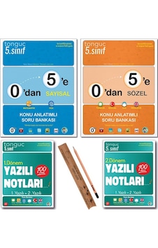Tonguç 5. Sınıf 0 Dan 5 E Konu Anlatımlı Soru Bankası Tüm Dersler - Yazılı Notları 1 Ve 2 Dönem Set 4 Kitap Tonguç 5. Sınıf 0 Dan 5 E Konu Anlatımlı Soru Bankası Tüm Dersler - Yazılı Notları 1 Ve 2 Dönem Set 4 Kitap