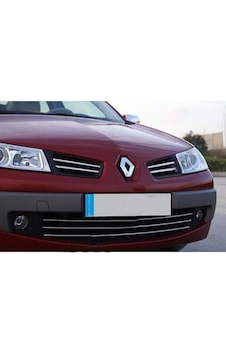Renault Megane 2 Krom Alt Ön Panjur 3 Parça 2003 - 2008 Arası Renault Megane 2 Krom Alt Ön Panjur 3 Parça 2003 - 2008 Arası